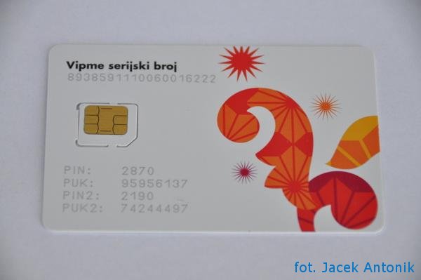karta SIM z VIP